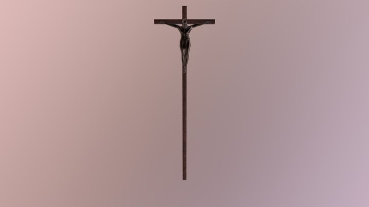 Crucifix for Medieval Church 3D Model