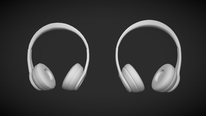 Sluchawki wireframe 3D Model