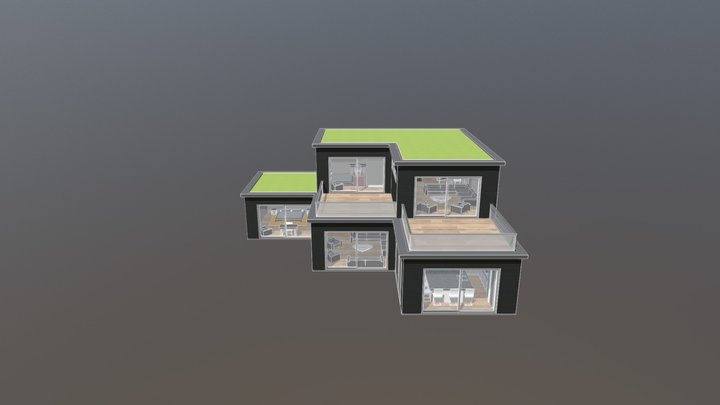 9 blocs - noir février 3D Model