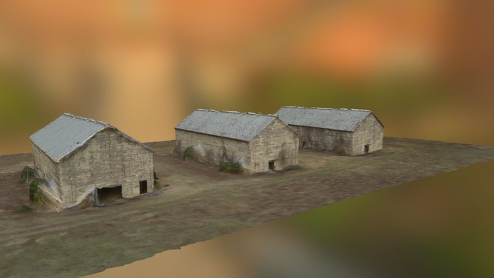 Simsbury Tobacco Barns 3D Model