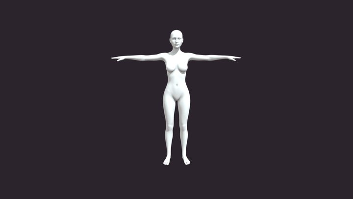 Female body base 3D Model