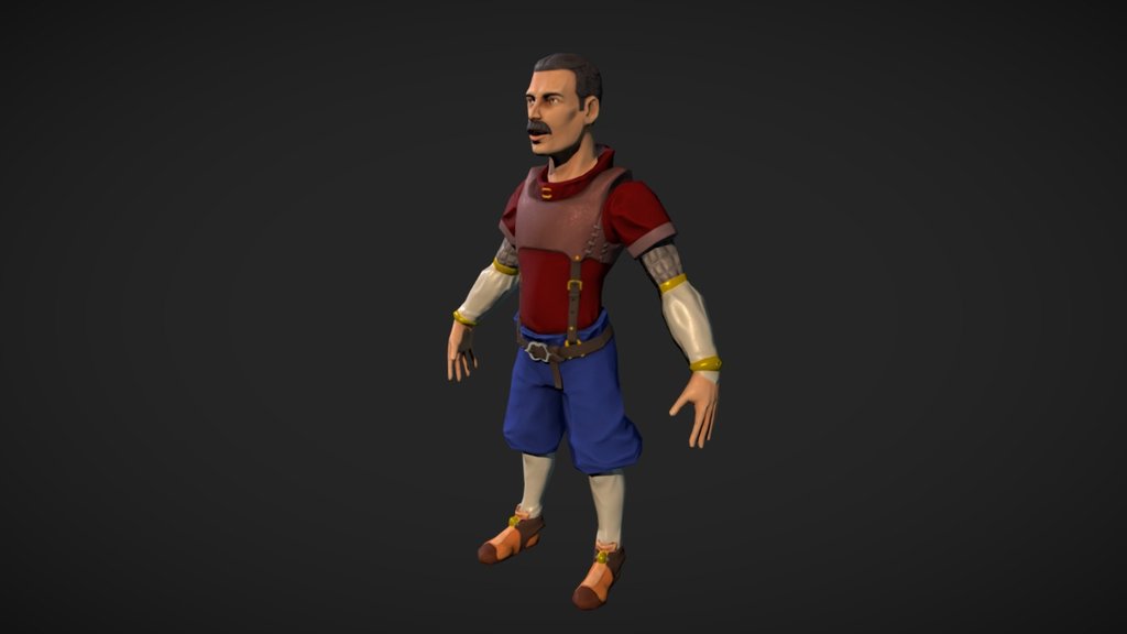 CharaProto Freddy Mercury - 3D model by Aurielle Philippart (@phiauri ...