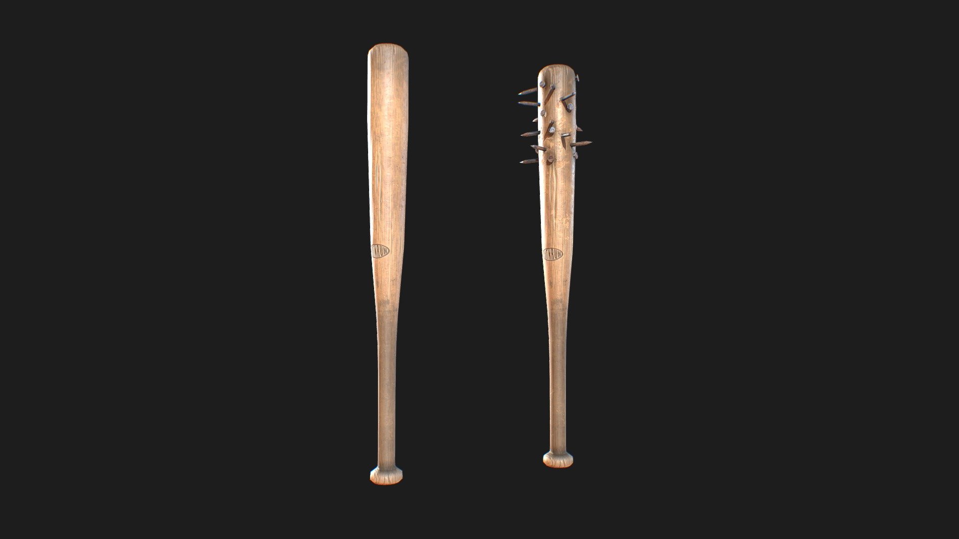 Baseball Bats Buy Royalty Free 3D model by MelonMan [70b7393] Sketchfab Store