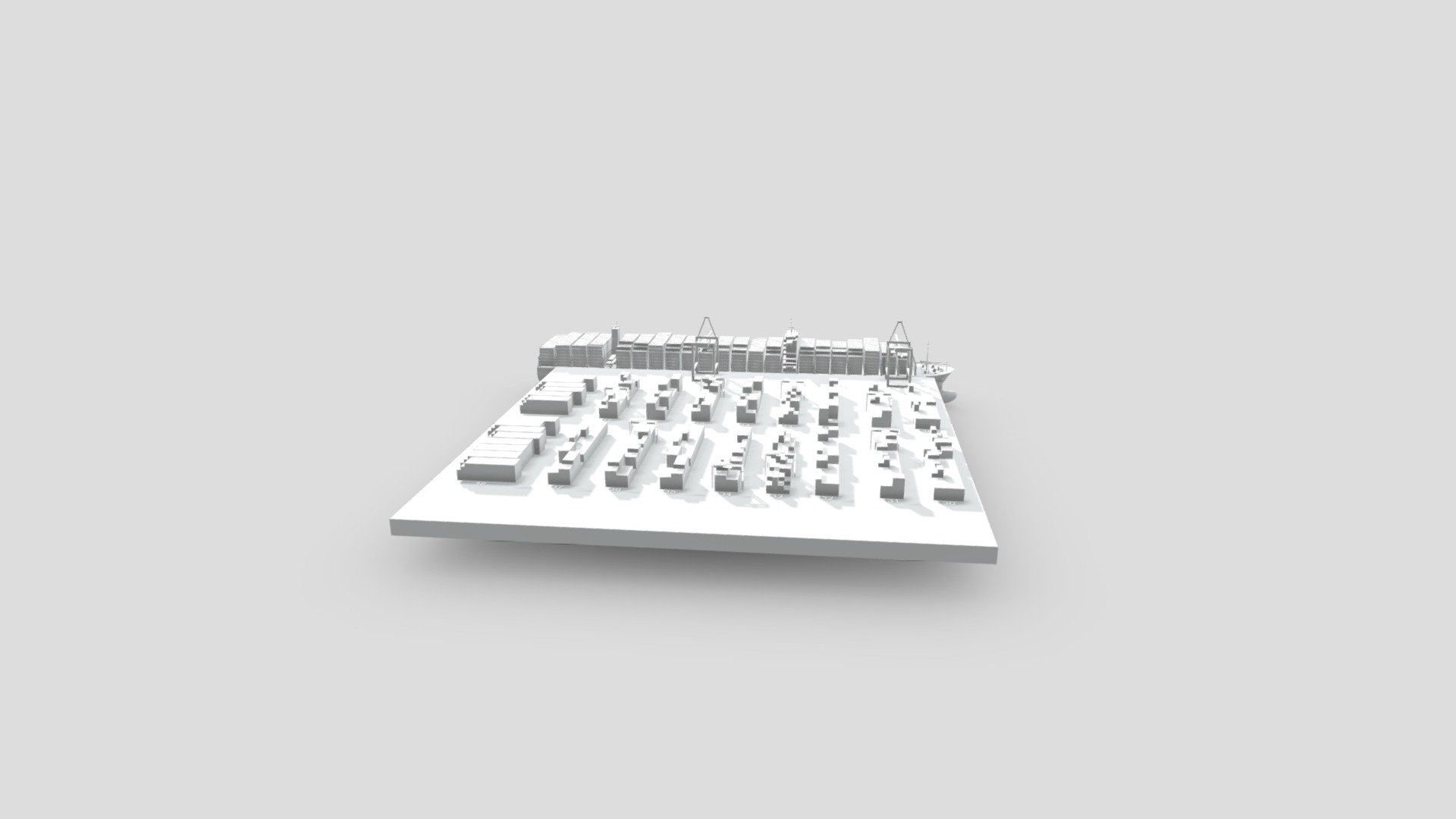 Smart Ports - Download Free 3D model by UL (@unmanned.lifemail ...