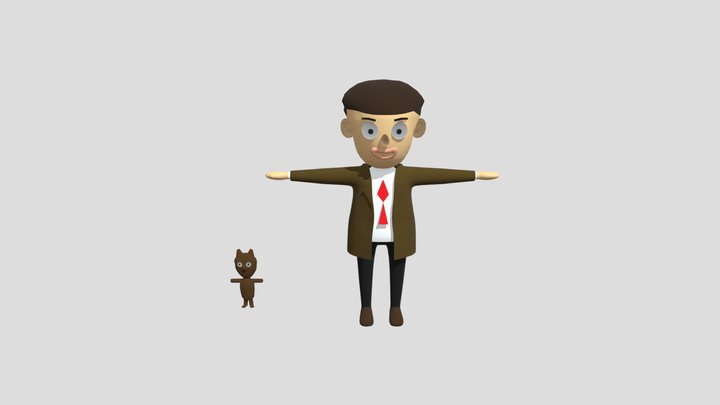 Mr Bean Movieoke 3D Model