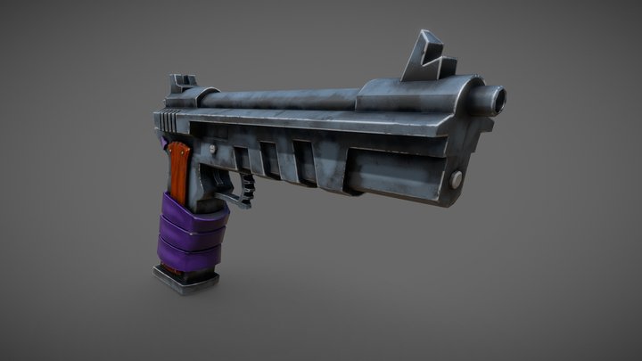 3D Pistol Concept 3D Model