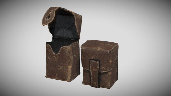 Leather Ammo Pouch (ww1) 3D Model