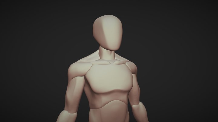 Male Body Blockout / Sculpt 3D Model