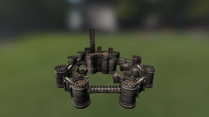 Modular Castle 3D Model