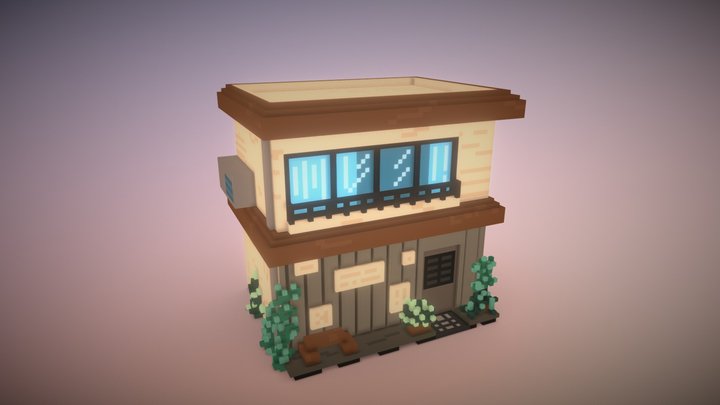 Voxel Store 3D Model