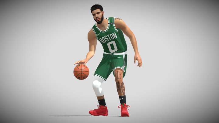 3D Rigged Jayson Tatum NBA 3D Model