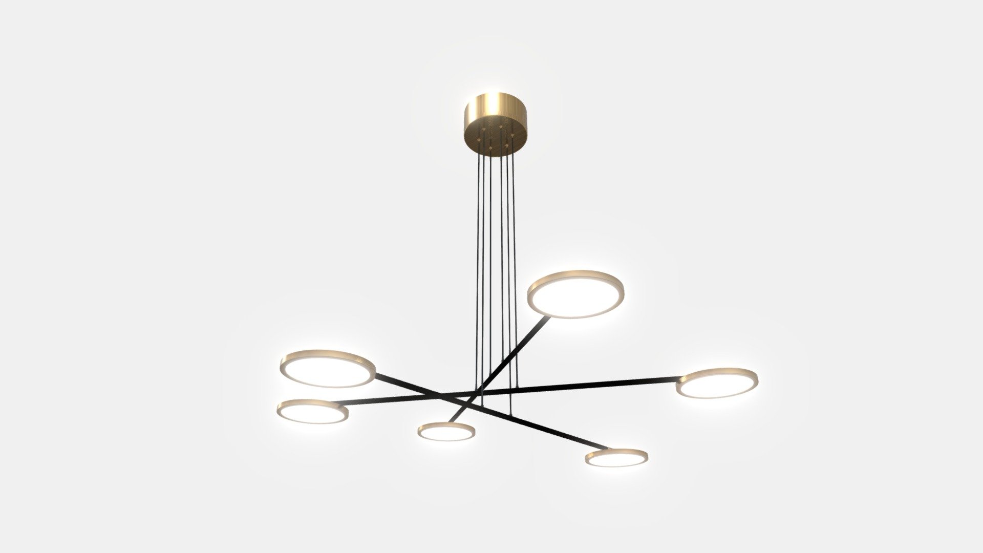 Torino VAC3196AB 39″ Integrated LED Chandelier - 3D model by ...