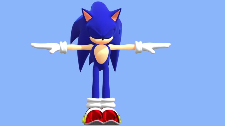 SAX - Stylized Sonic V2 3D Model