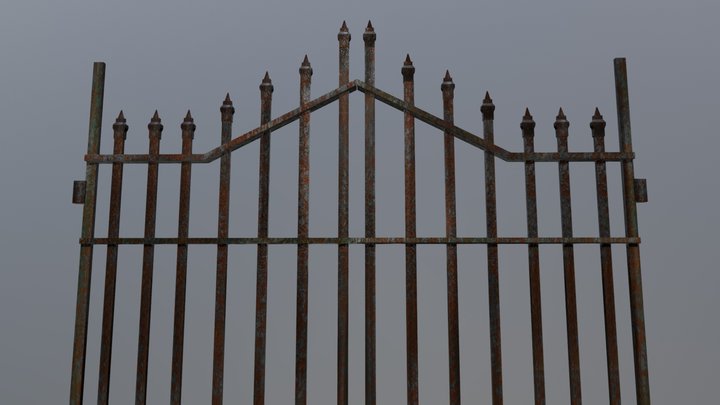 Old Gate Realistic 3D Model