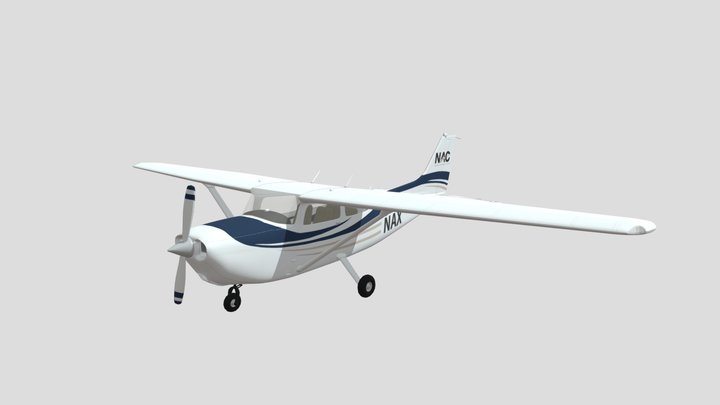 Cessna 172 v2 - NAC Livery 3D Model