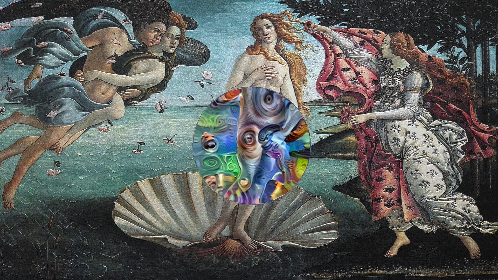 Botticelli's Birth of Venus ( Magic dream lens )