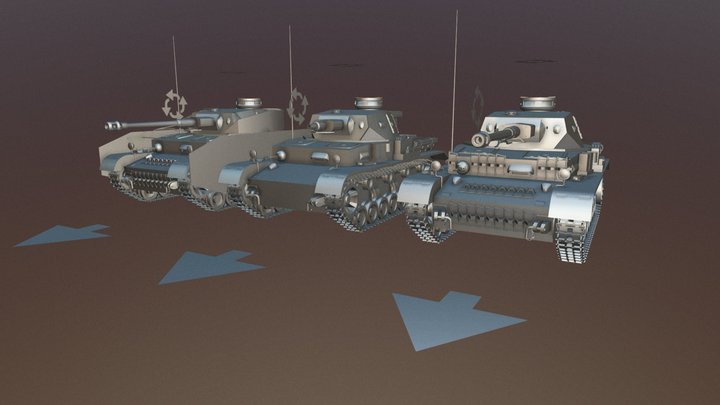 Panzerkampfwagen IV 3D Model