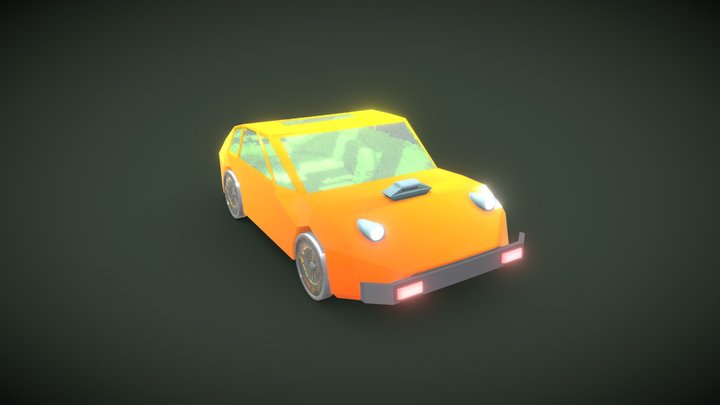 Cornflow Blocky Car V.2.0 3D Model
