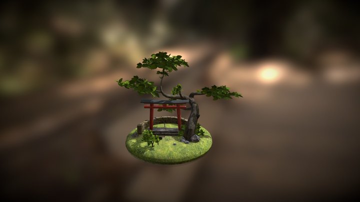 Japanisches Tor 3D Model