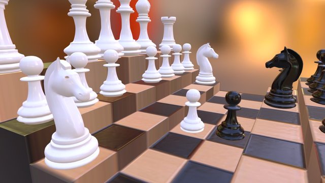 Chess Set 3D Model