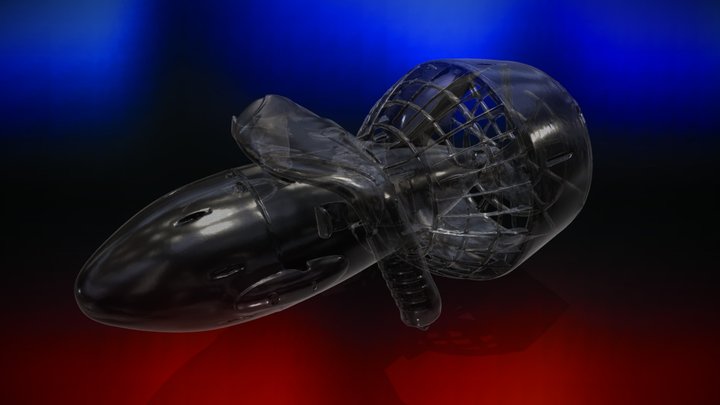 300W Underwater Scooter 3D Model
