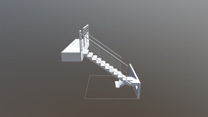 Escalier 2 3D Model