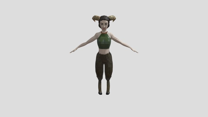 Satyr Lady 3D Model