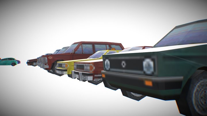 PS2 car pack 3D Model