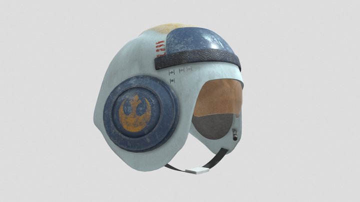 Rebel pilot helmet concept 3D Model