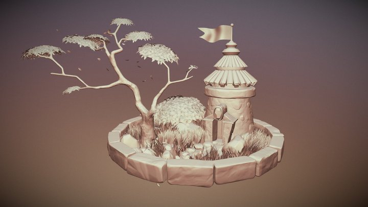 magic Tower by Ulyana 3D Model