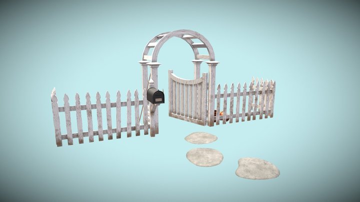 Country-side yard entrance 3D Model