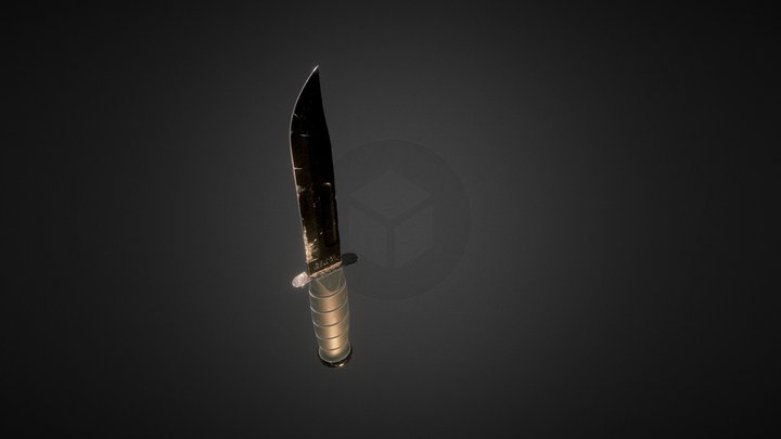 Ka Bar_Combat Knife 3D Model