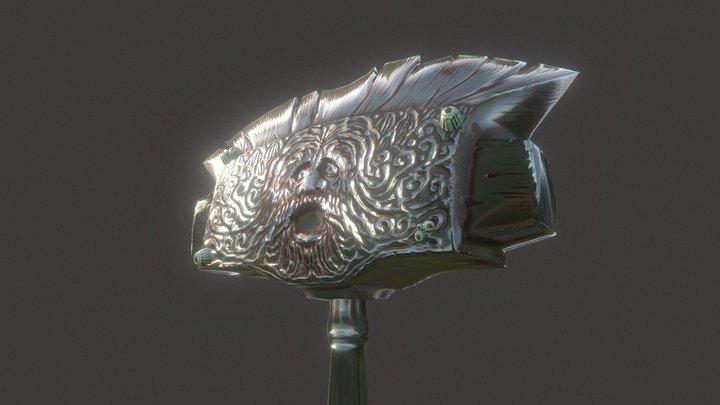 Poseidon guard's hammer 3D Model