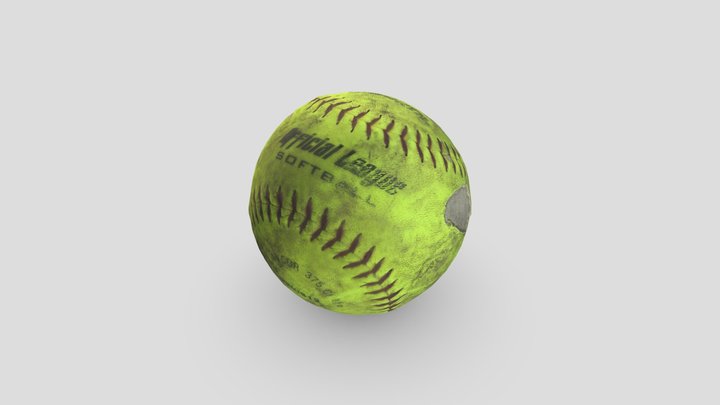 Softball 3D Model