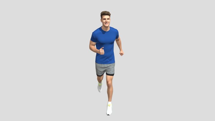Runner in Blue – Modelo 3D gratuito STL