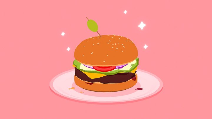 Burger Time  🍔 3D Model
