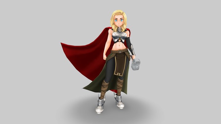 Thor (Jane Fotser) 3D Model