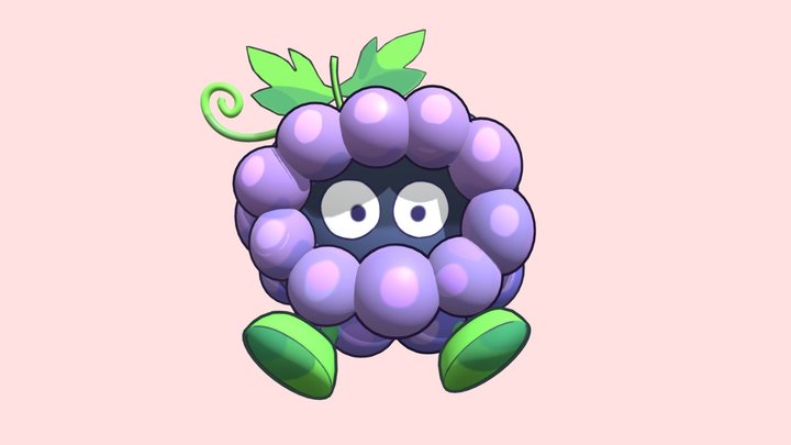 Targela Grapes 3D Model