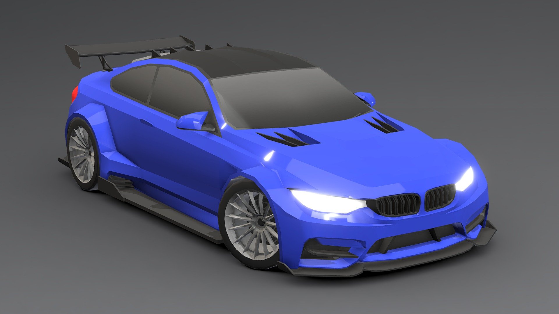 Bmw M4 Sport Lowpoly 3D Buy Royalty Free 3D model by Sidra