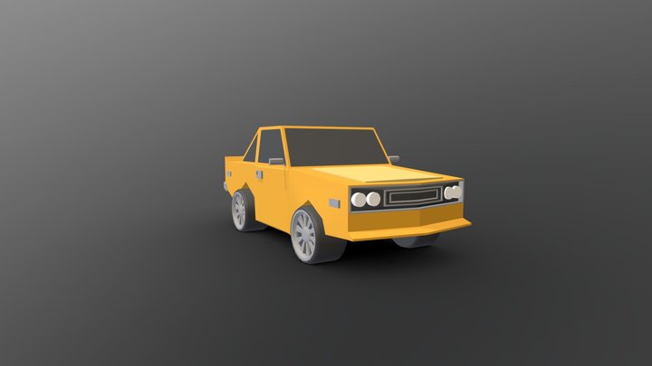 Low poly car 3D Model