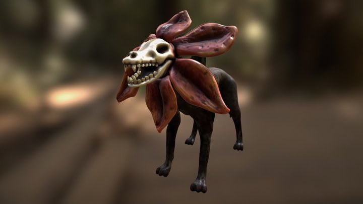 Corpse Flower Dog 3D Model