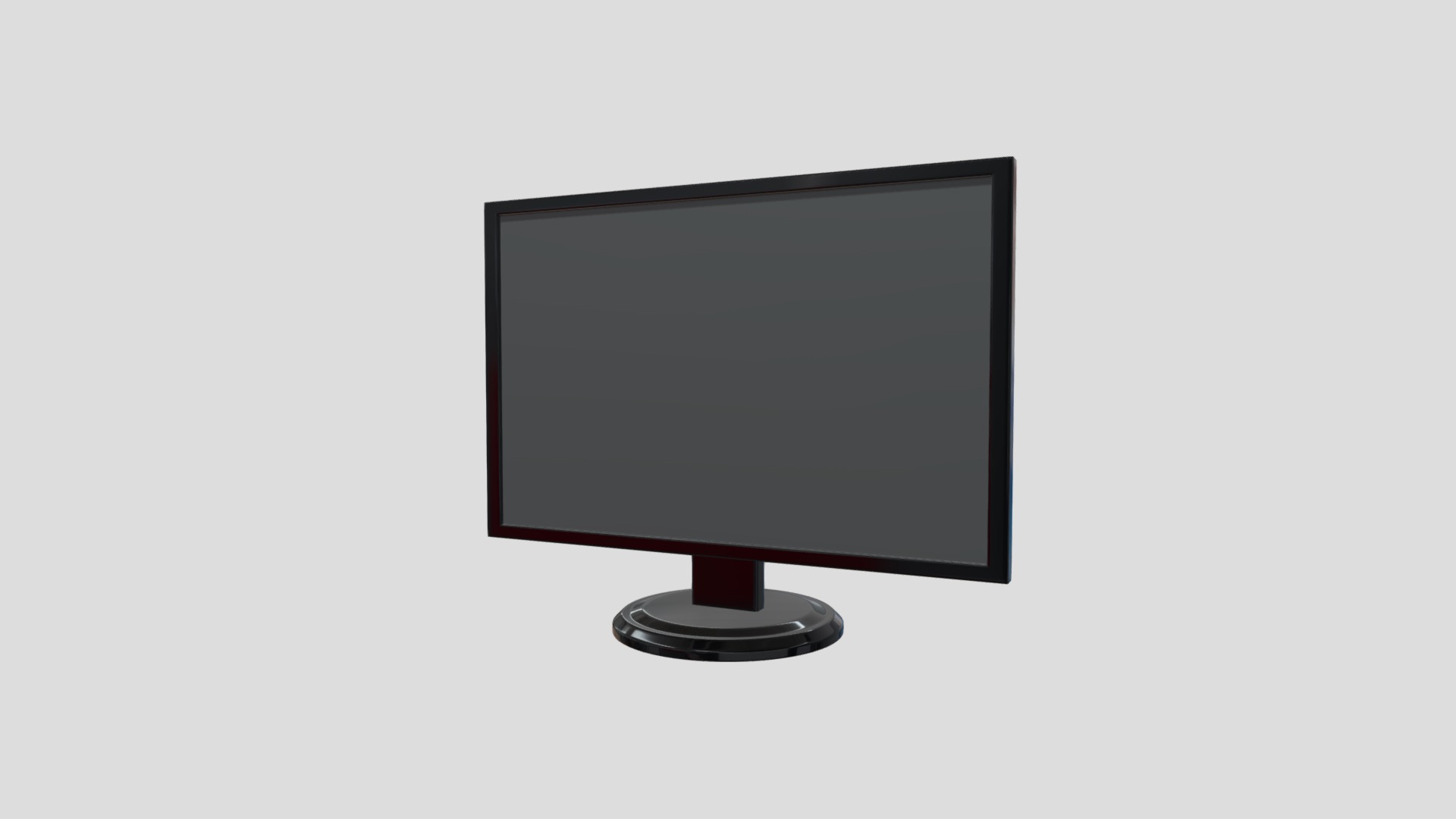 3D model Monitor - This is a 3D model of the Monitor. The 3D model is about a black computer monitor.
