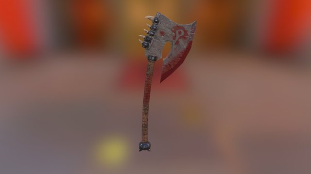 Horde War Axe 3D Model