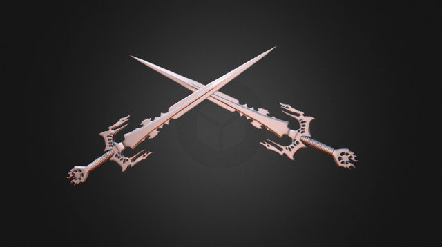 Fantasy Swords 3D Model