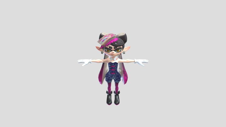 Splatoon 3 Callie idol outfit 3D Model