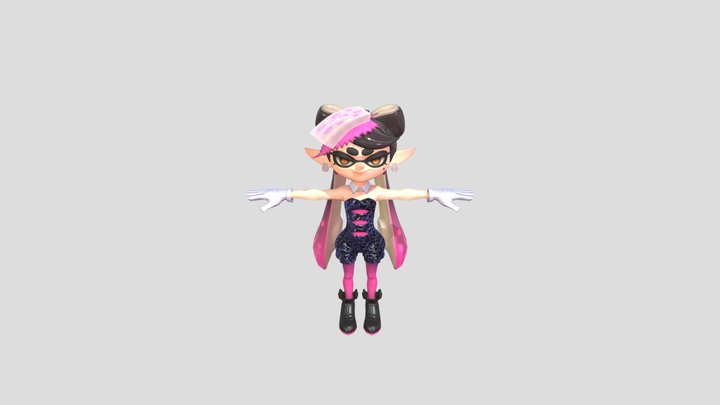 Splatoon 3 Callie idol outfit 3D Model