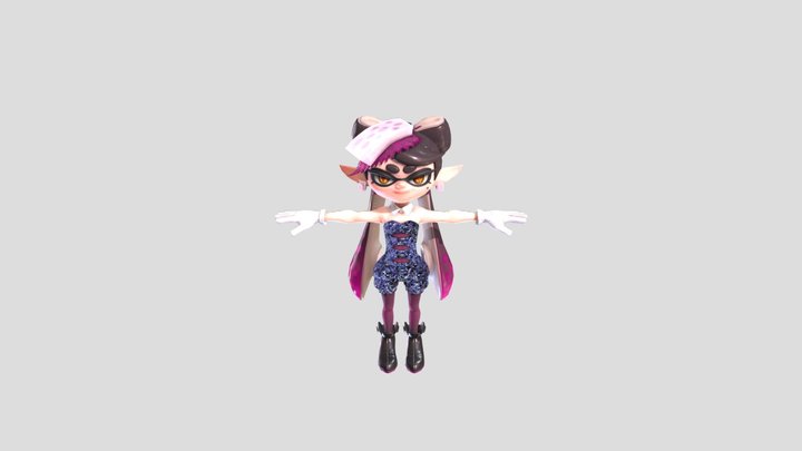 Splatoon 3 Callie idol outfit 3D Model