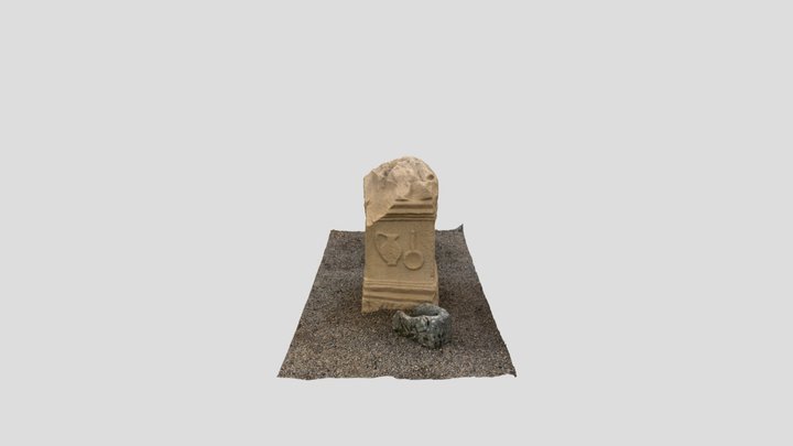 Roman Altar 3D Model