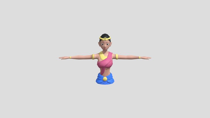 woman half 3D Model