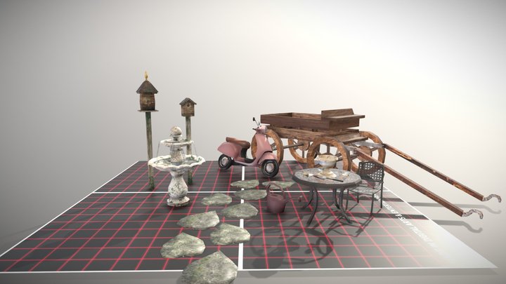 DAE 5 Finished props - Grandmas House 3D Model